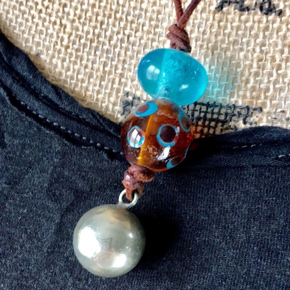 Artisan Crafted Glass Bead Venice & Angel Caller w/Sound - Picture 4 of 9